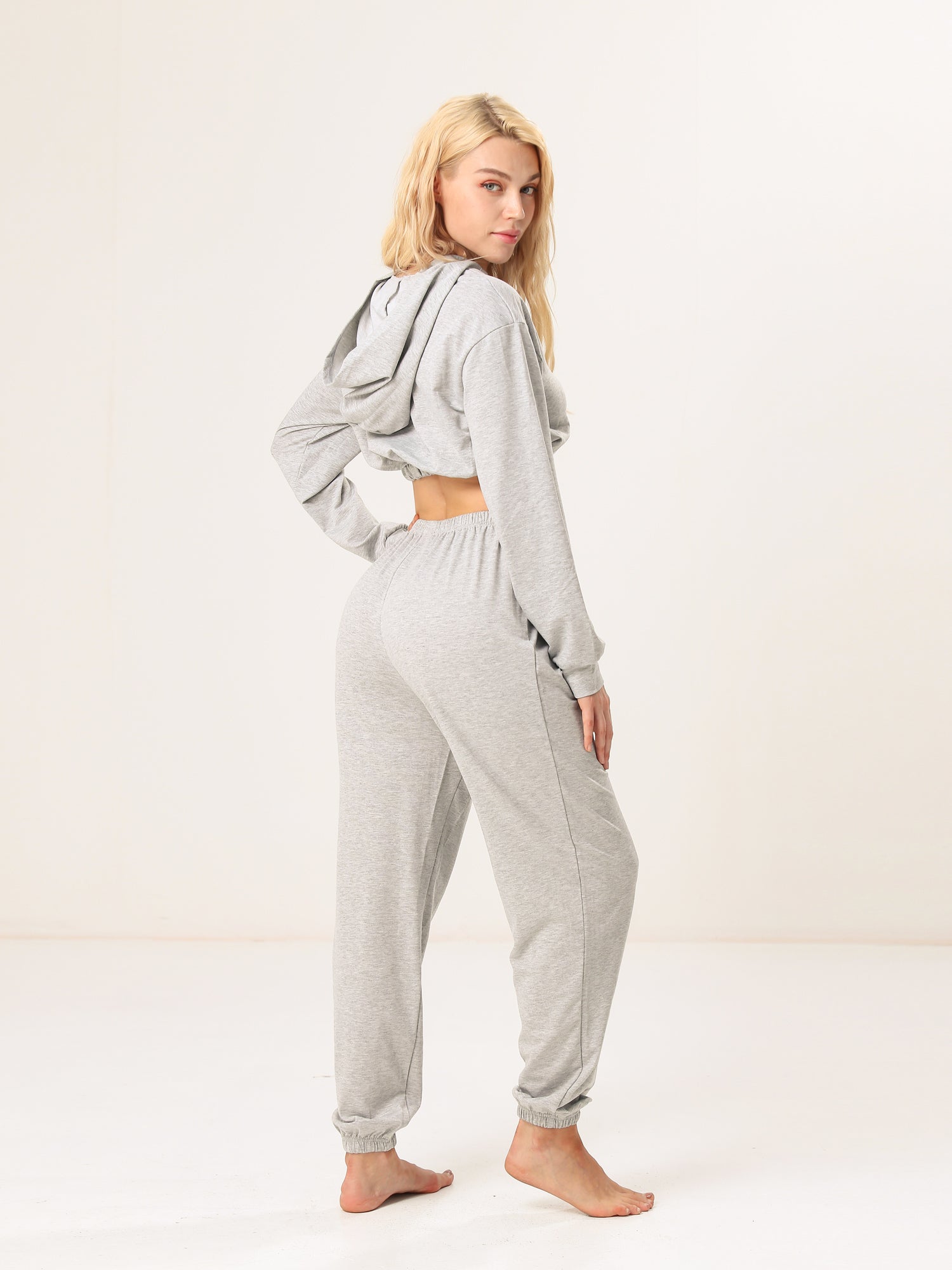 Moss Rose Weekend Cropped Hoodie