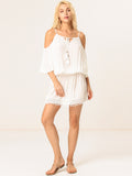 Off Shoulder Beach Cover Up Dress