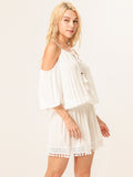 Off Shoulder Beach Cover Up Dress