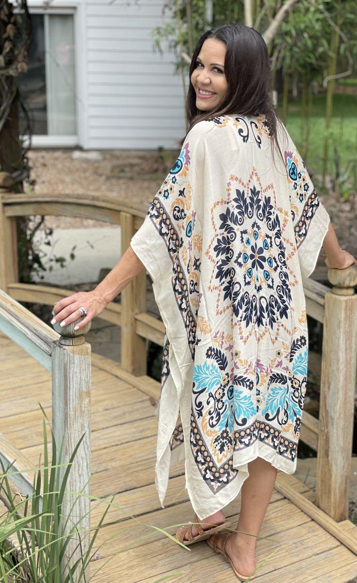 Fuji Print Kimono - Shopmossrose