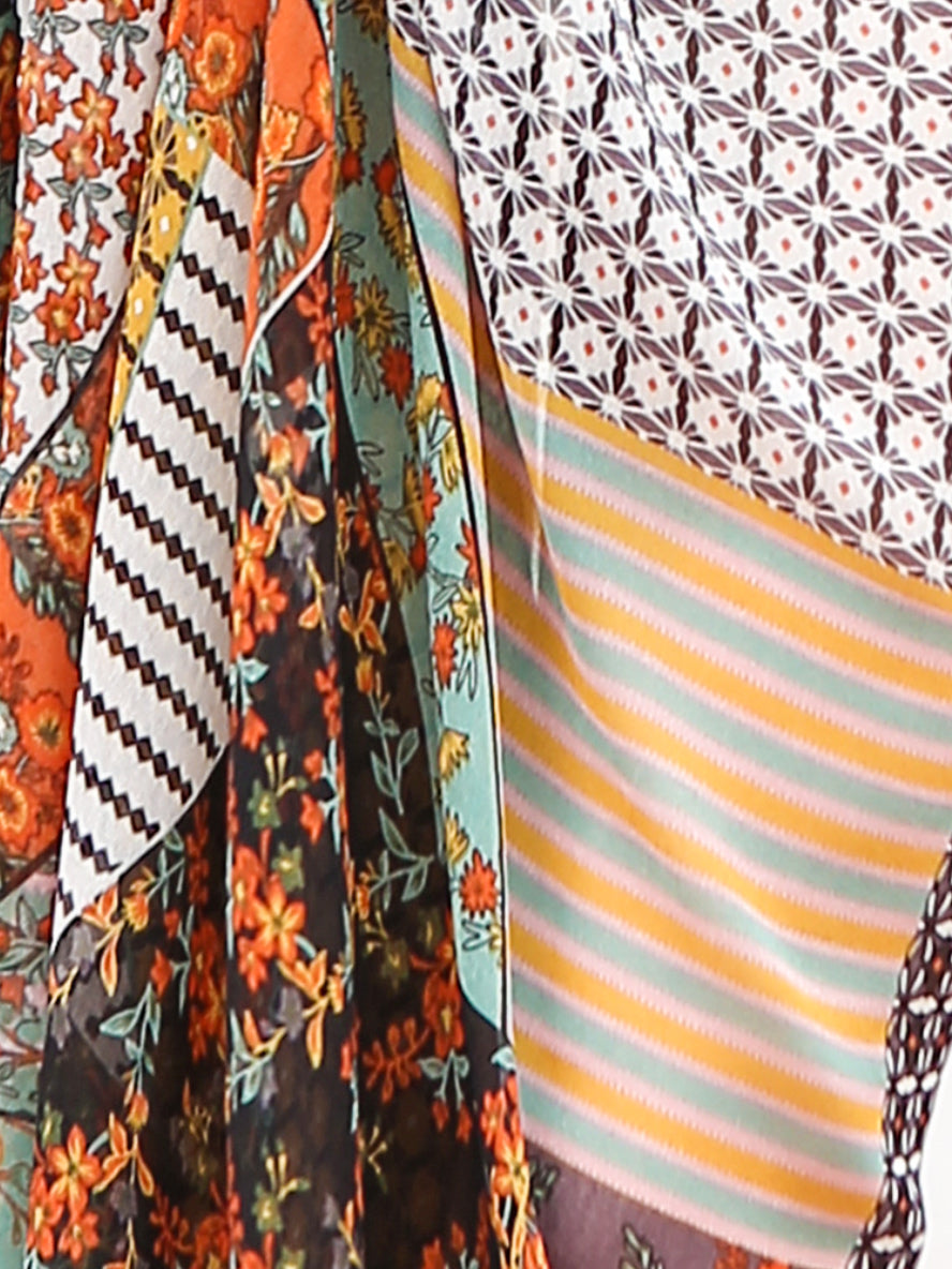 Boho Block Print Cover Up Sarong