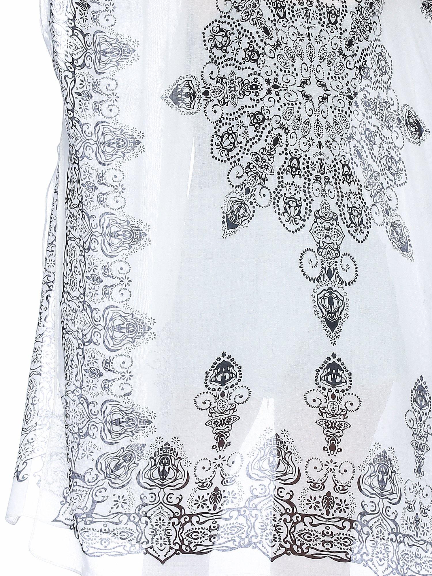 Moss Rose Bohemian Adeline White Print Kimono