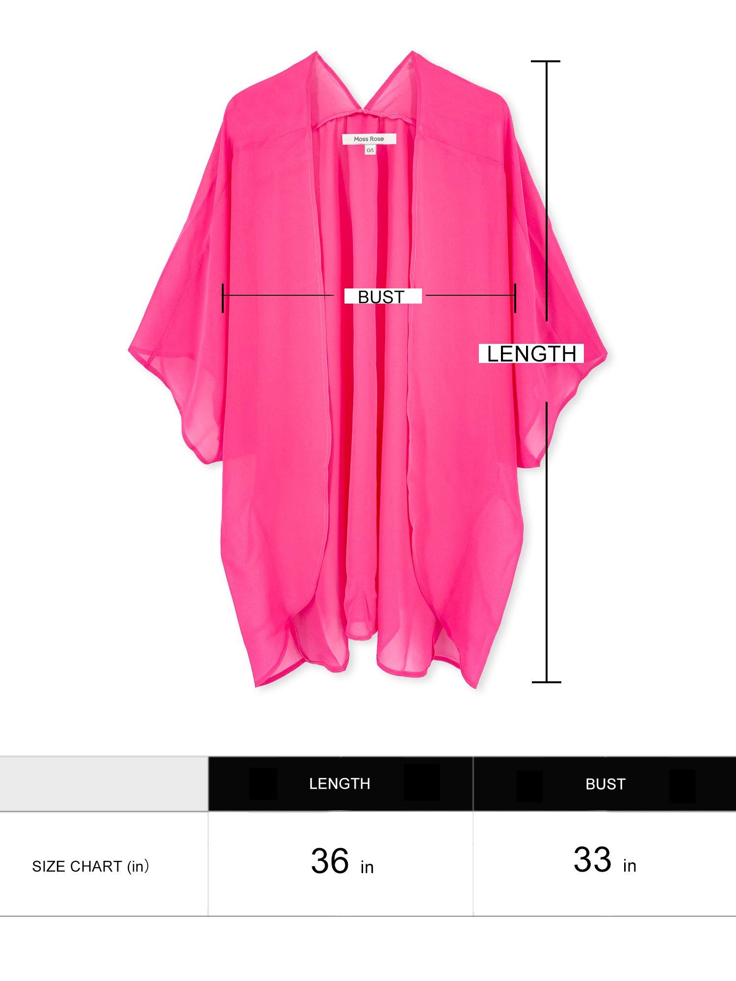 Moss Rose Solid Sheer Cover Up