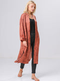 Floral Print Satin Robe - Shopmossrose
