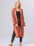 Floral Print Satin Robe - Shopmossrose