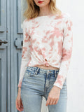 Tie Front Sweatshirt Top