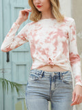 Tie Front Sweatshirt Top
