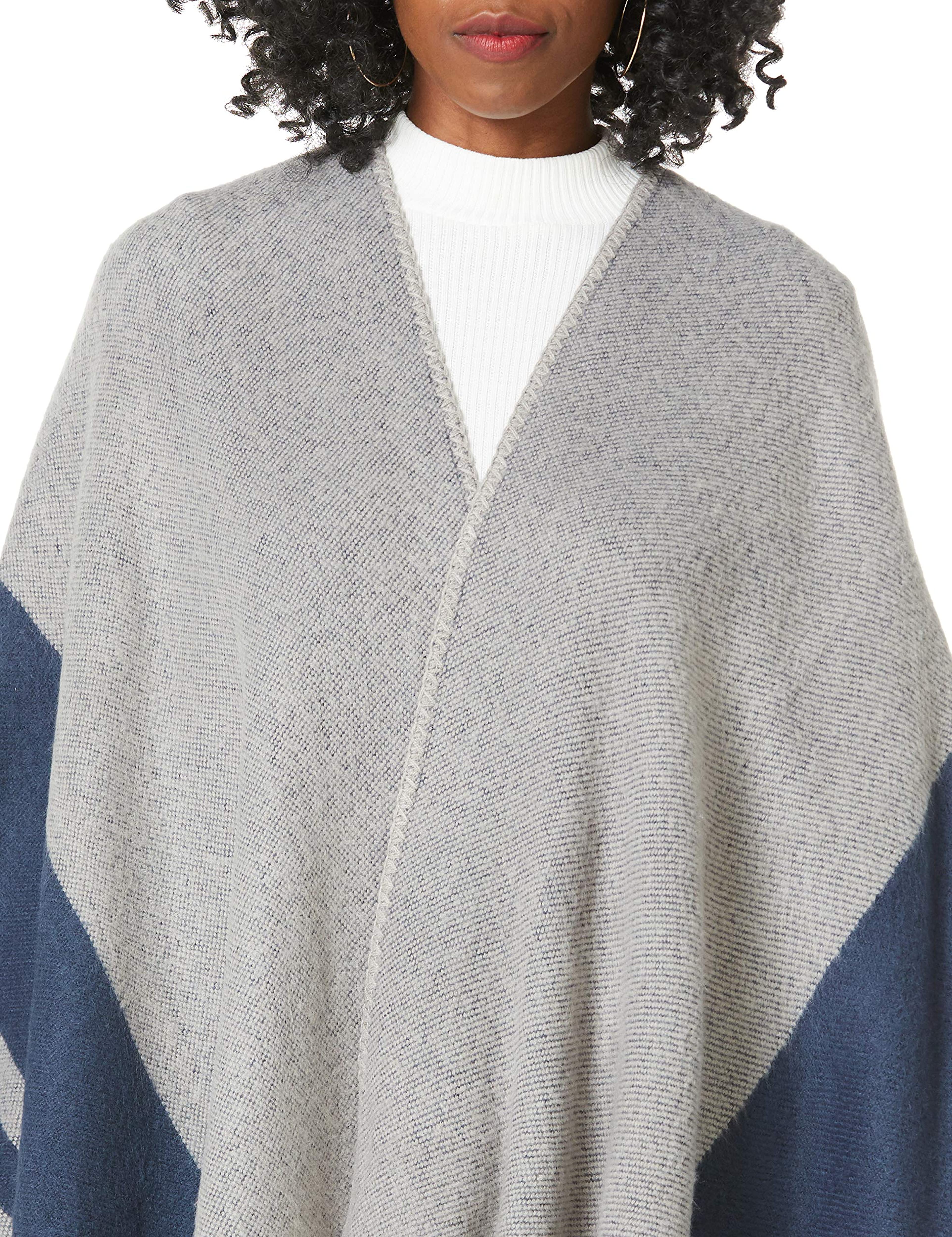 Neutral Striped Shawl Wrap