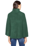 Turtleneck Boho Poncho Cape