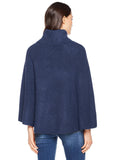 Turtleneck Boho Poncho Cape