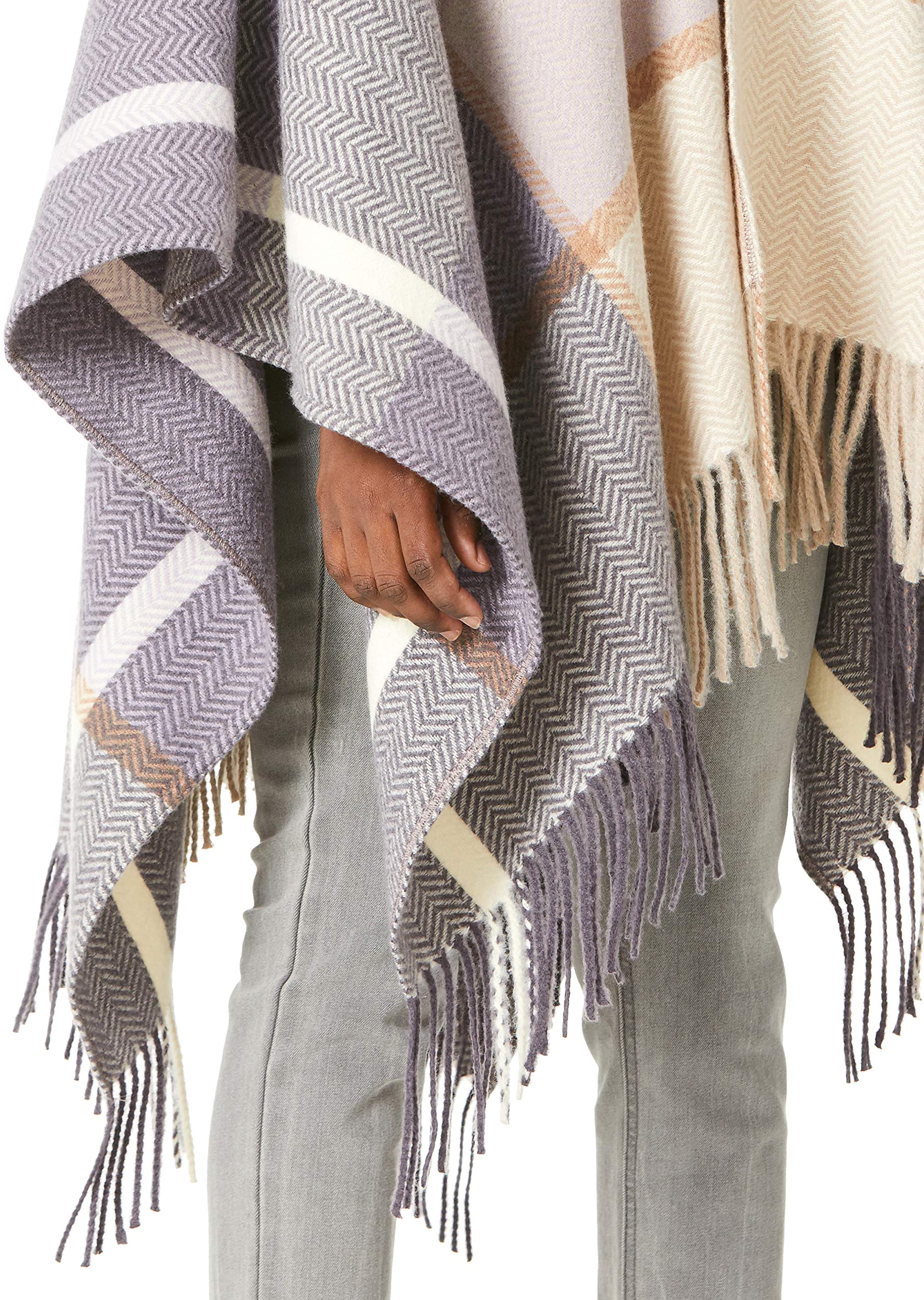 Herringbone Ruana Wrap Shawl