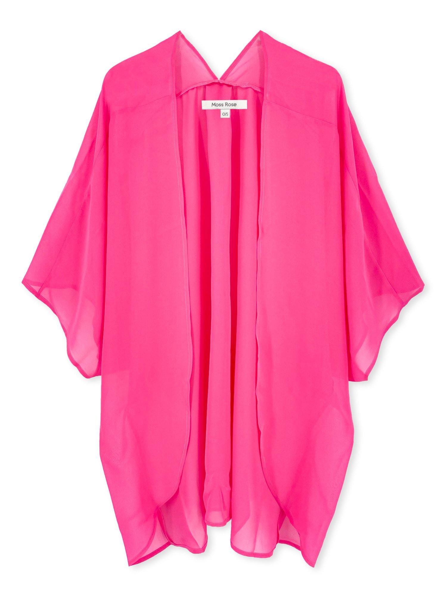 Moss Rose Solid Sheer Cover Up