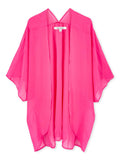 Moss Rose Solid Sheer Cover Up  