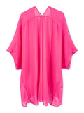 Moss Rose Solid Sheer Cover Up
