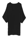 Moss Rose Solid Tie Front Kimono