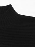 Turtleneck Poncho Pullover Sweater