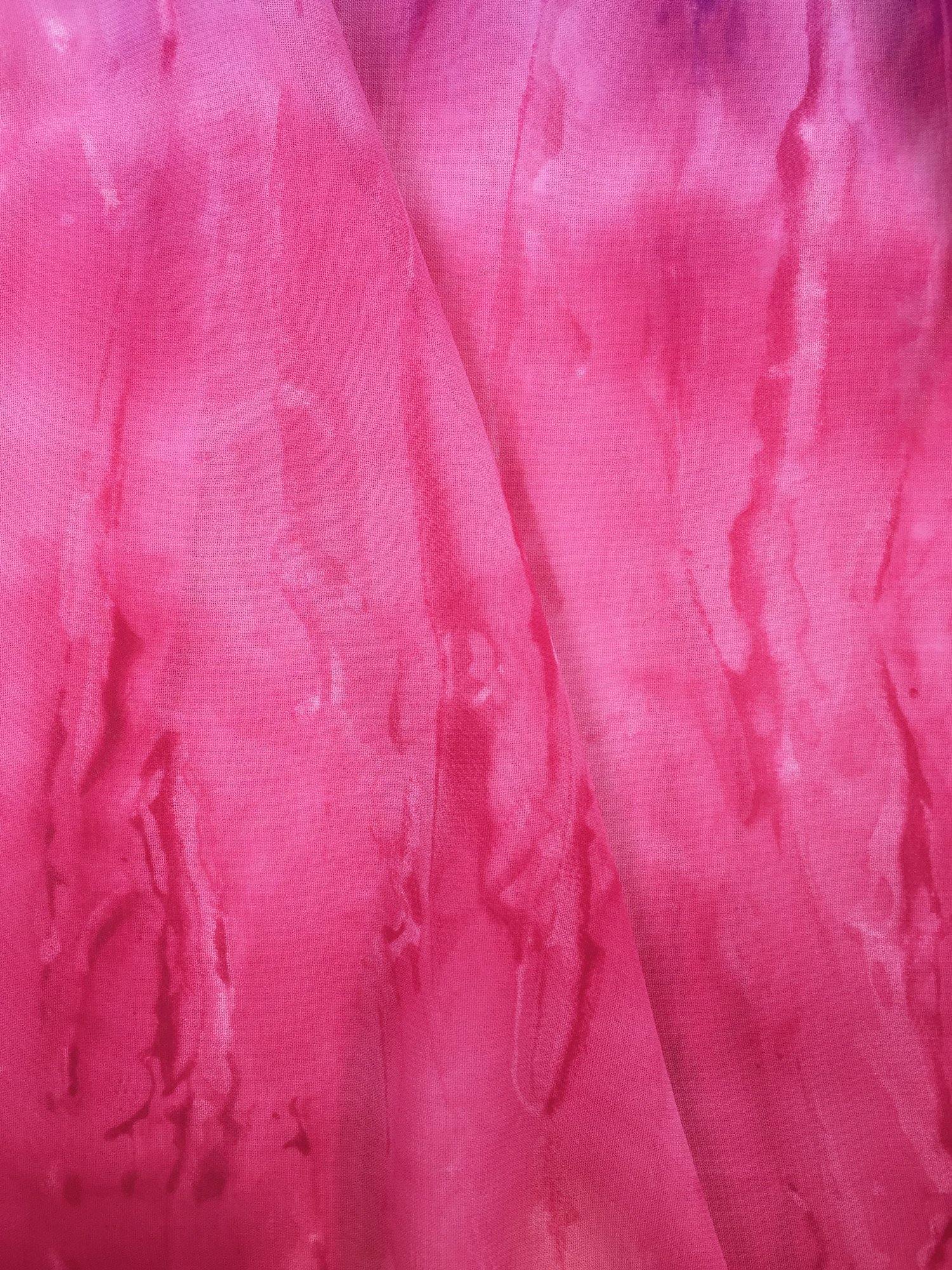 Moss Rose Pink Tie Dye Print Cover Up