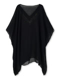 Moss Rose V-neck Embroidery Kaftan