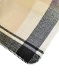 Neutral Plaid Belt Shawl Wrap