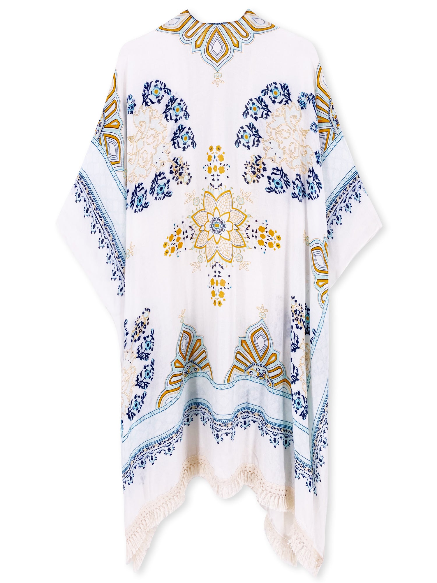 Fringed Kimono Beach Cover Up