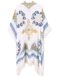 Fringed Kimono Beach Cover Up