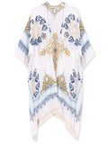 Fringed Kimono Beach Cover Up