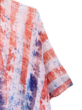Moss Rose American Flag Kimono