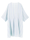 Cozy Blue Cotton Robe - Shopmossrose