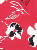 Moss Rose Red Floral Wrap Mini Dress