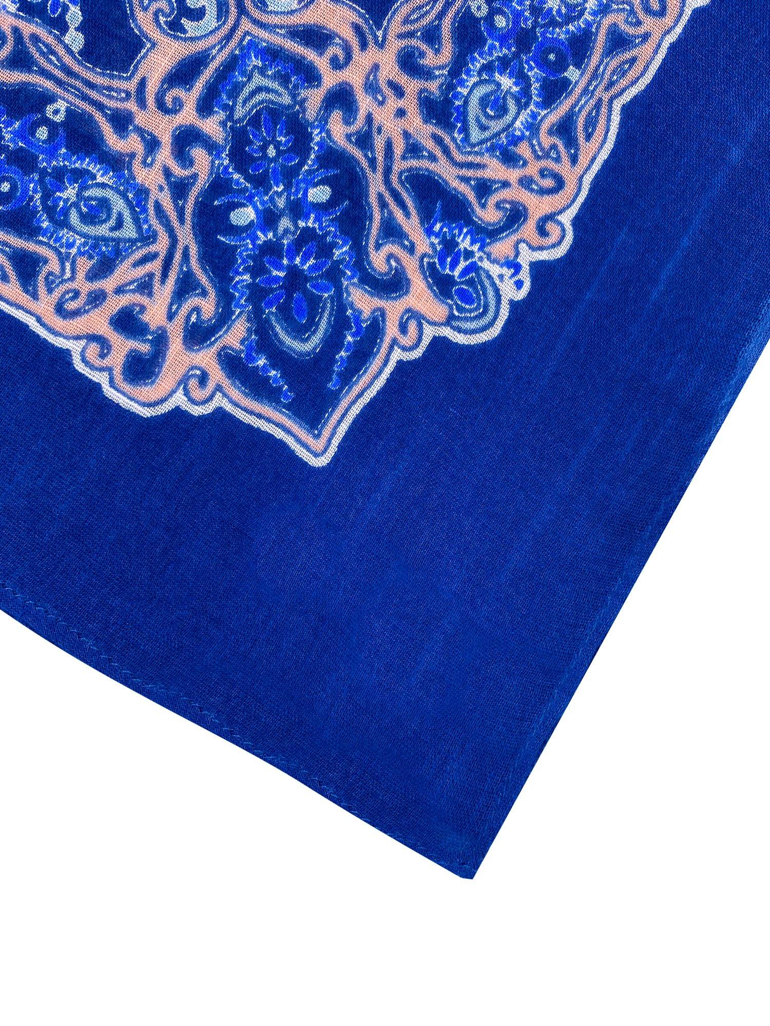 Adeline Blue Coral Print Kimono - Shopmossrose