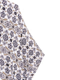 Beige Mixed Flowers Kimono - Shopmossrose