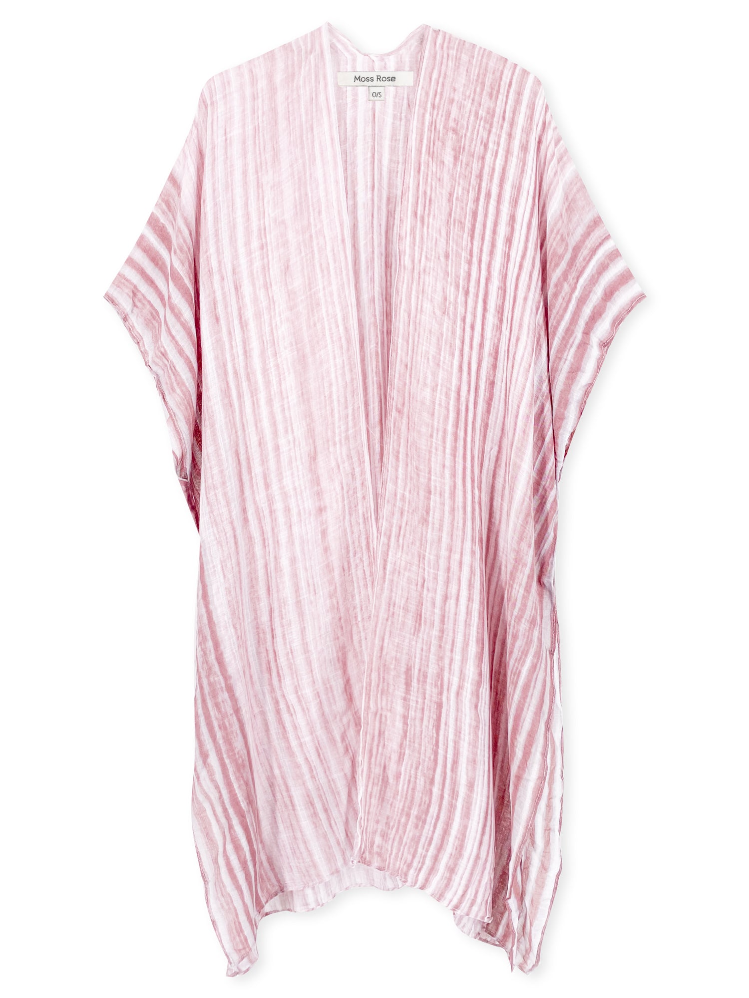 Maroon Stripe Kimono