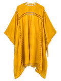 Mustard Crochet Kimono