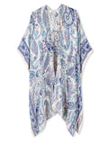 Gaia Blue Print Kimono