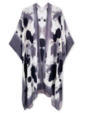 Moss Rose Ink Pattern Kimono
