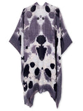 Moss Rose Ink Pattern Kimono