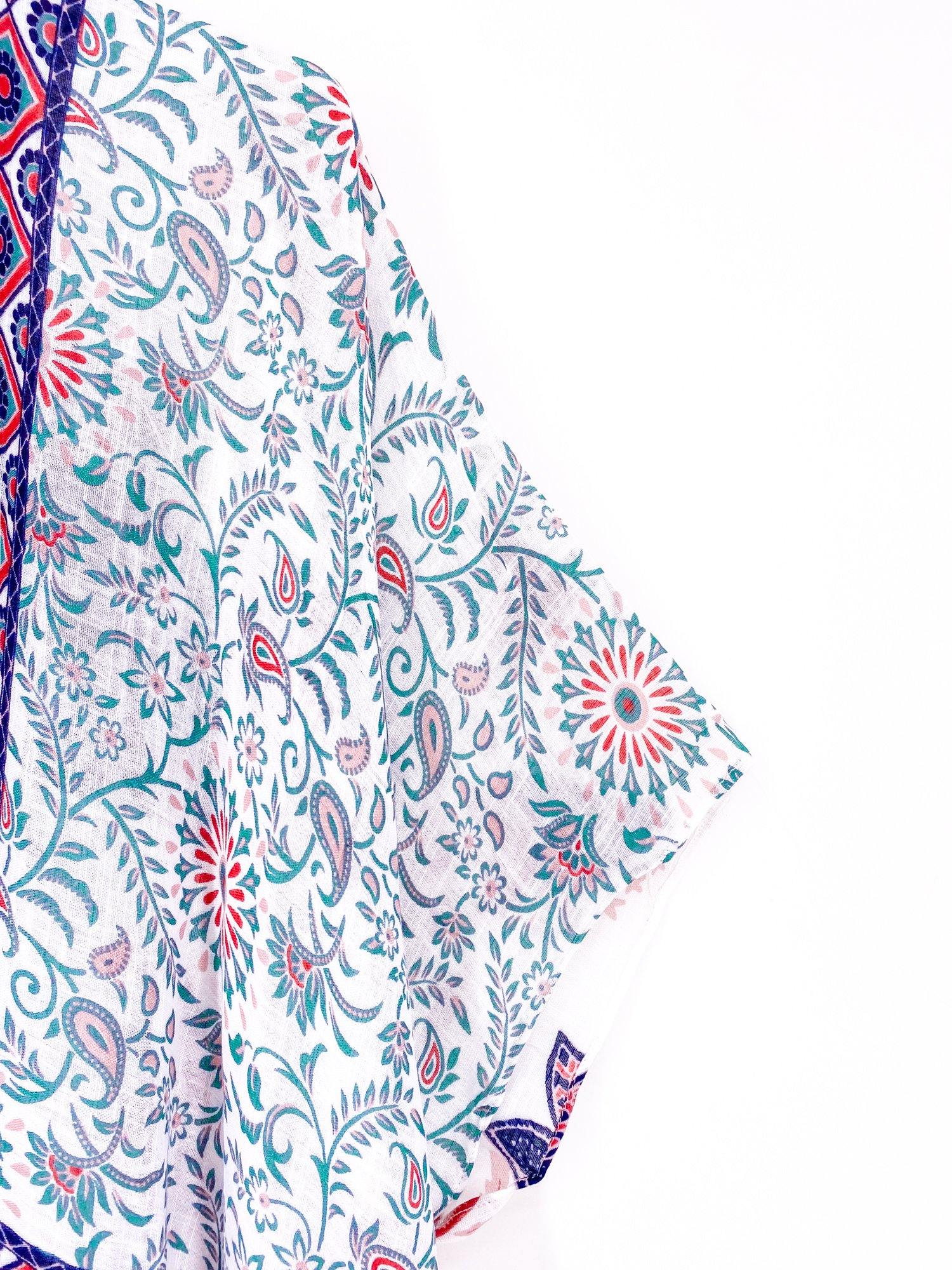 Ethnic Print Kimono - Shopmossrose