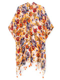 Fall Garden Print Kimono - Shopmossrose