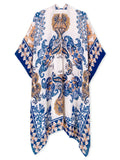 Alanna Indigo Print Kimono - Shopmossrose