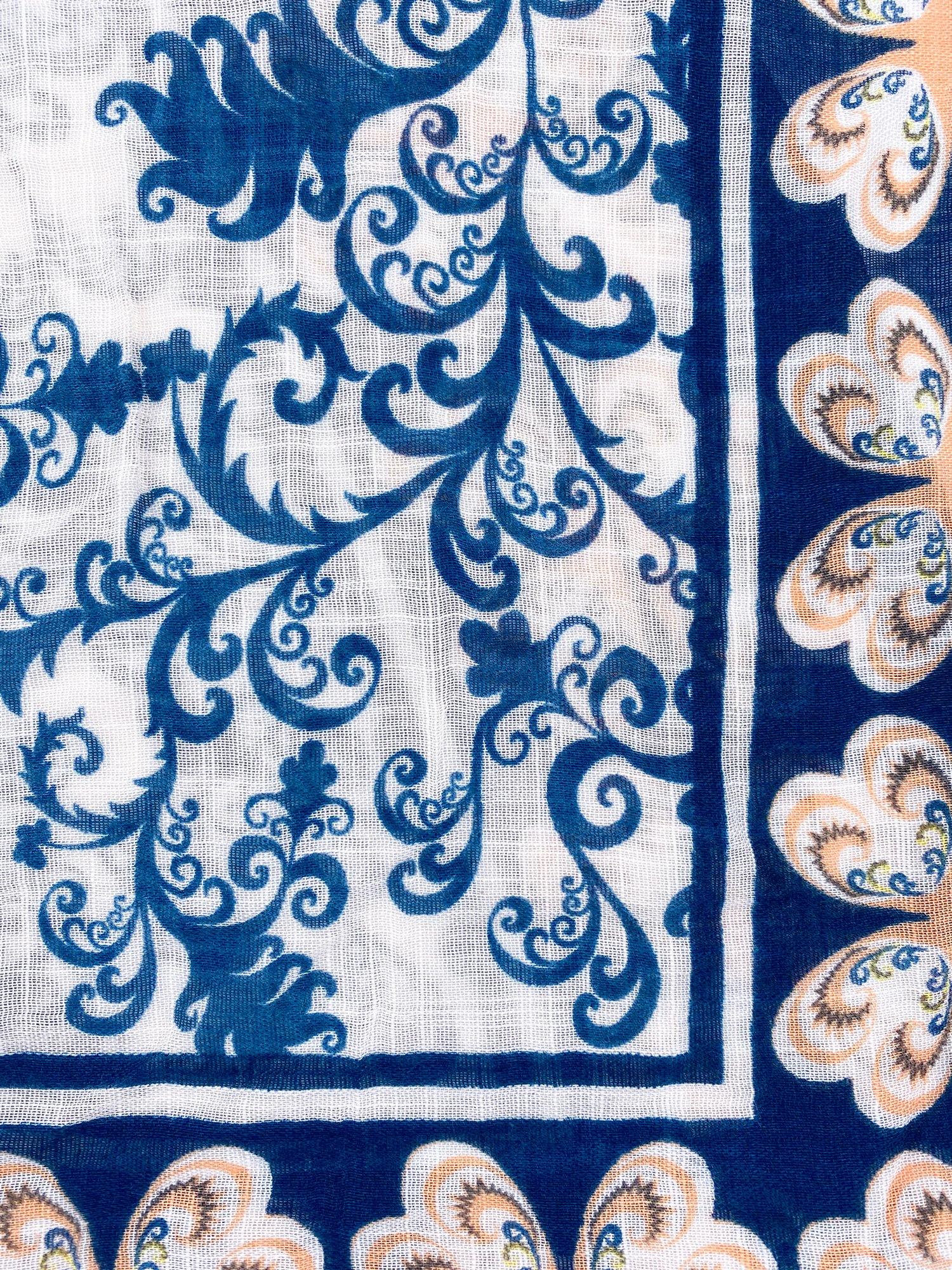 Alanna Indigo Print Kimono - Shopmossrose