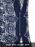 Moss Rose Bohemian Adeline Indigo Print Kimono