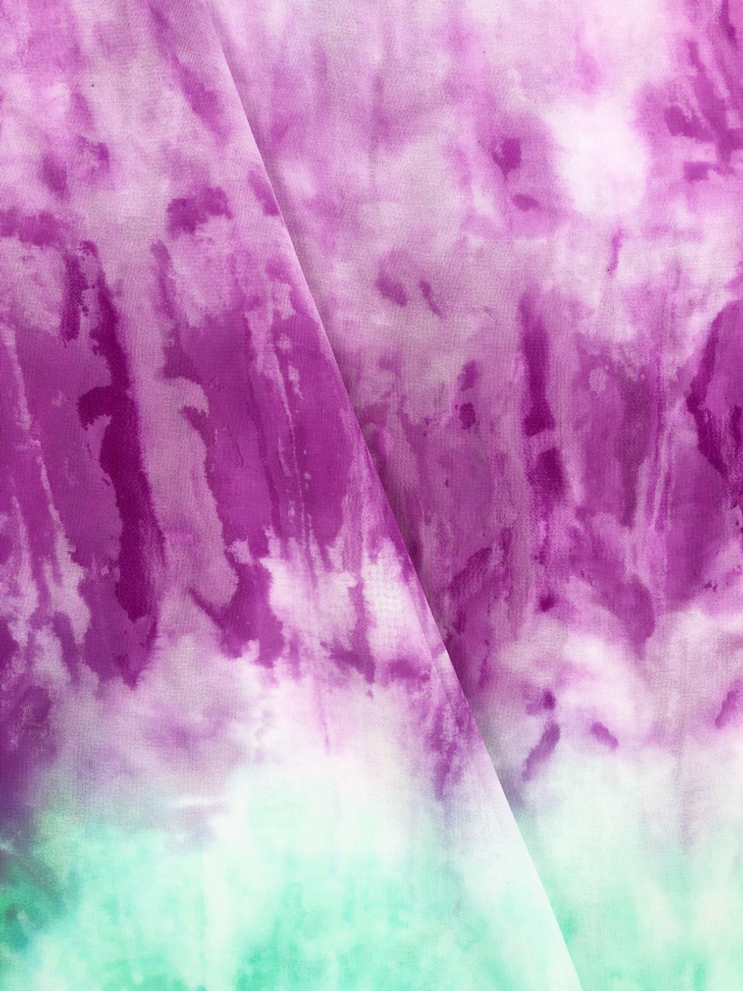 Moss Rose Beach Tie dye Print Kaftan