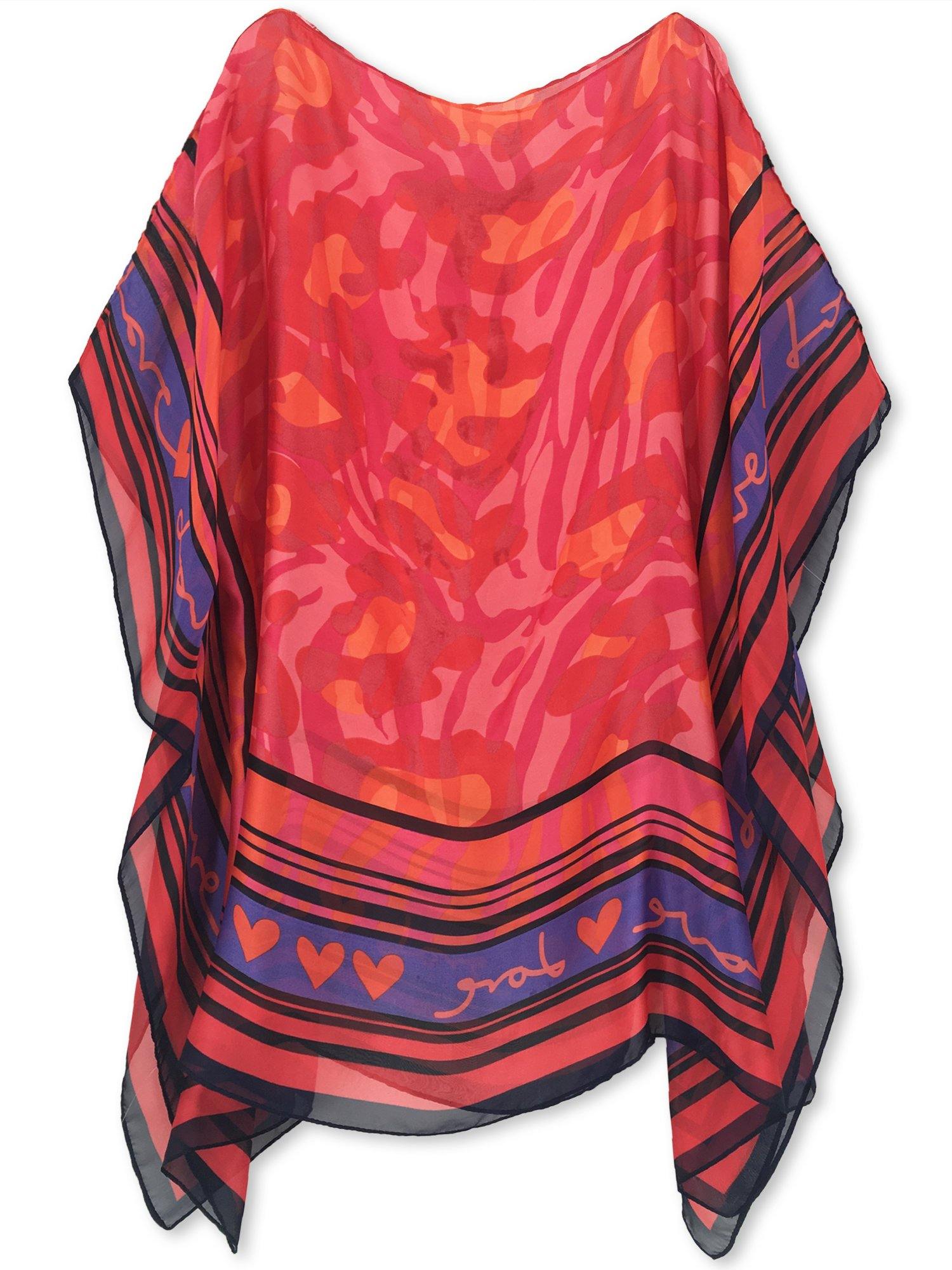 Moss Rose Love Print Cover Up