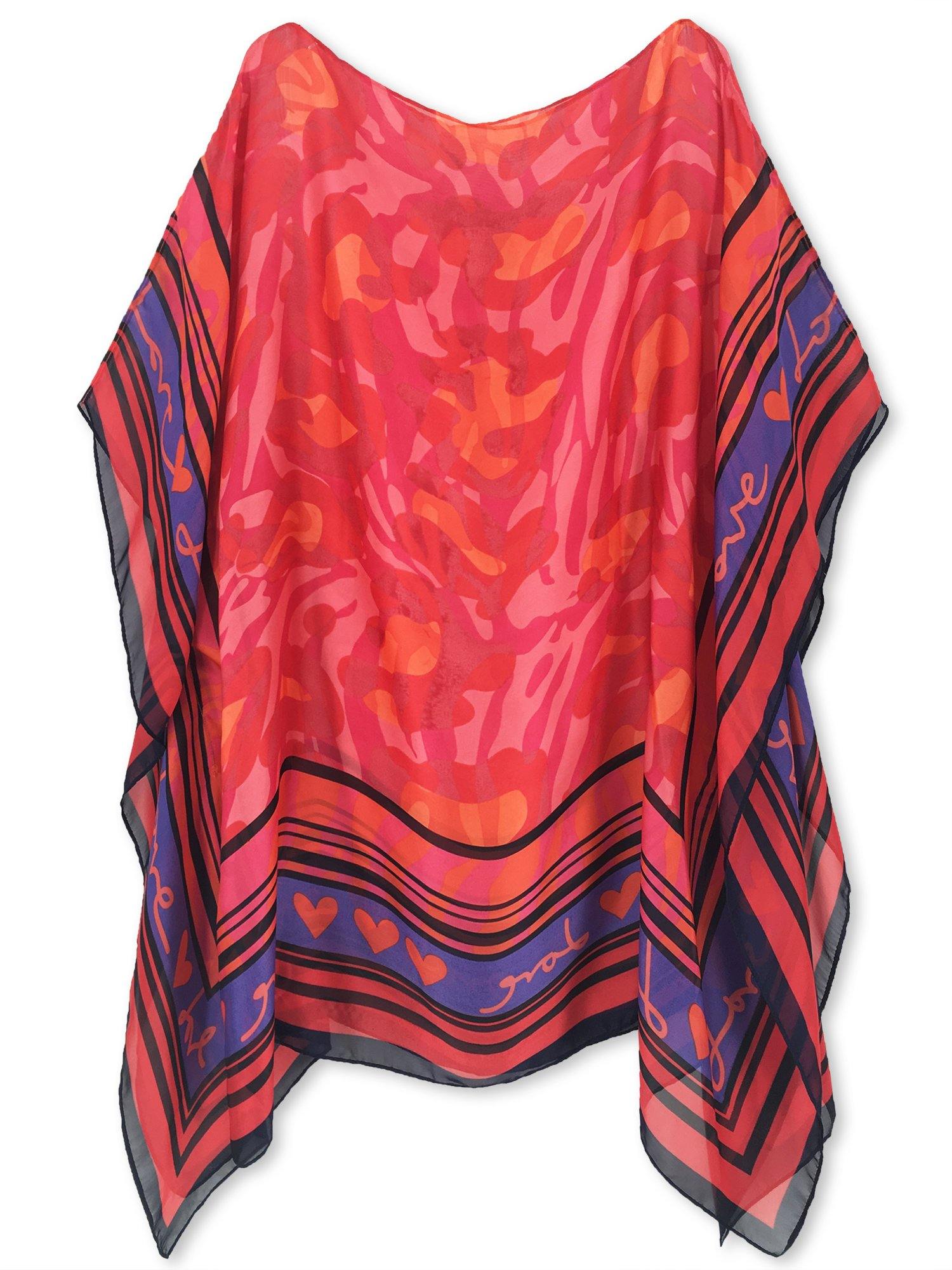 Moss Rose Love Print Cover Up