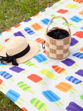 Recycled Picnic Blanket Popsicle