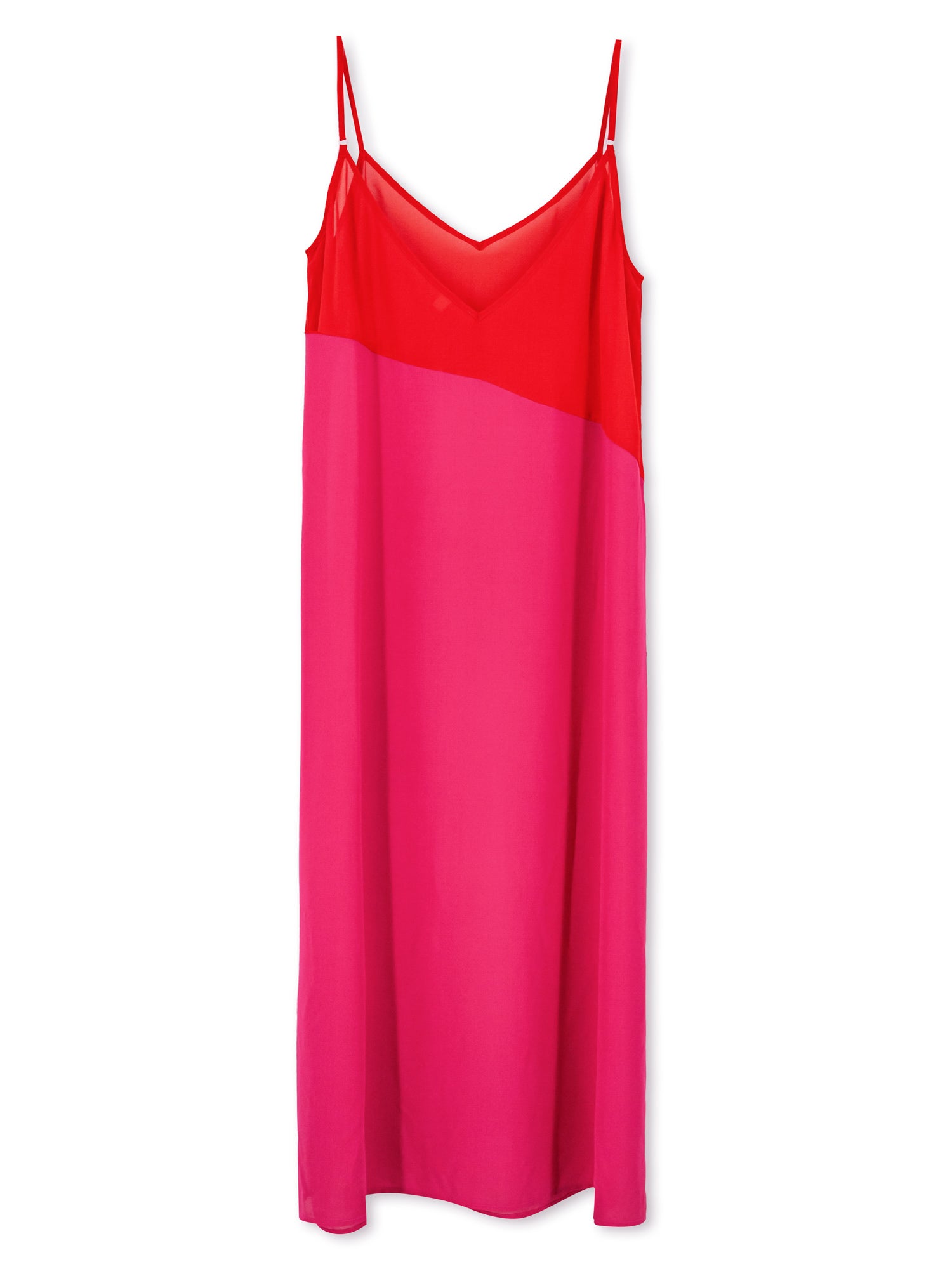 Red Magenta Maxi Beach Cover Up