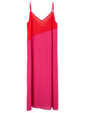 Red Magenta Maxi Beach Cover Up