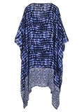 Moss Rose Blue Tie Dye Kaftan  