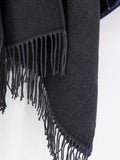 Color Block Blanket Poncho - Shopmossrose