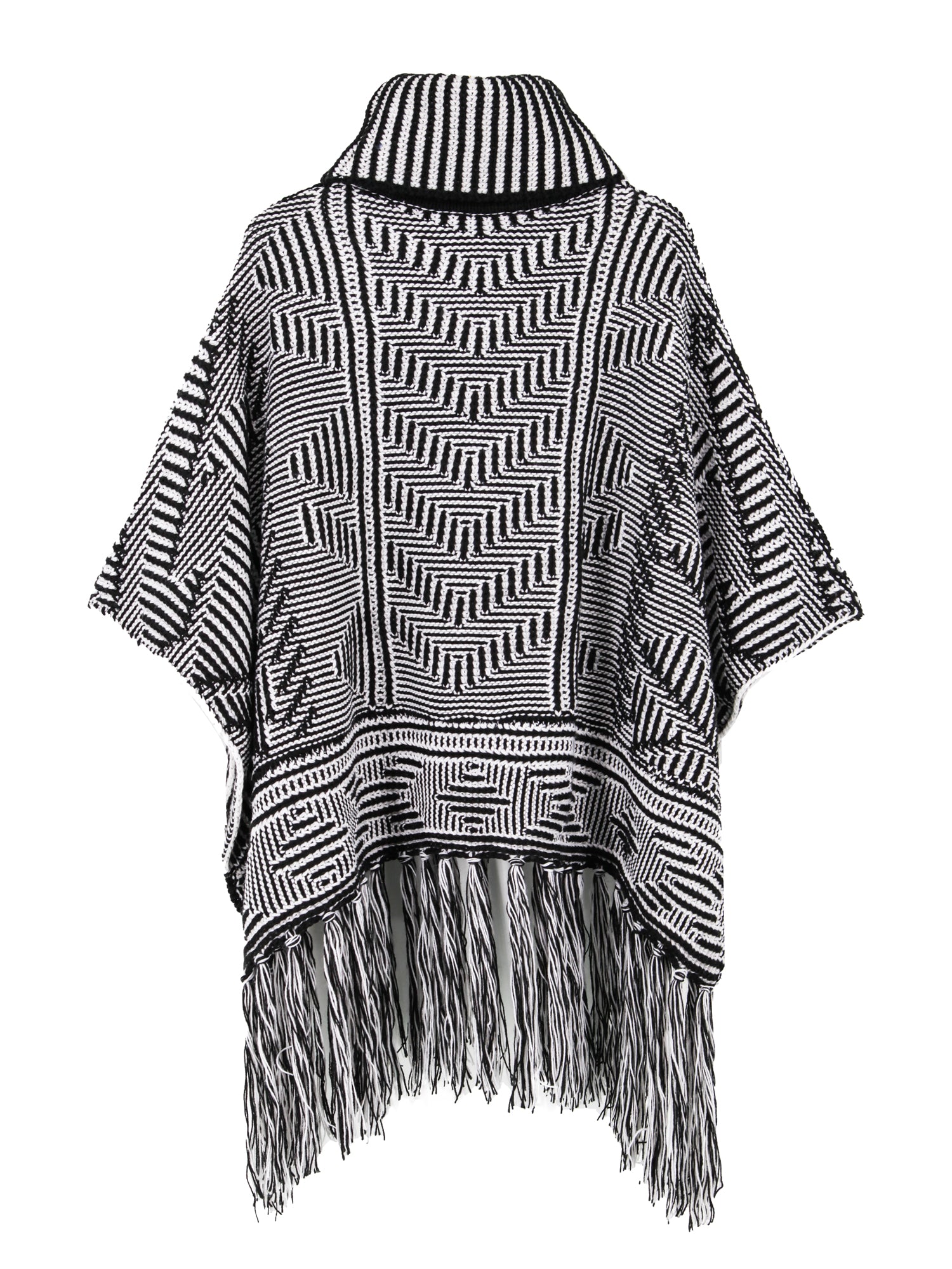 Cowl Neck Poncho Cape